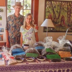 Founders James and Kari at the Breithenbush Herbal Conference